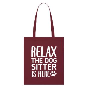 Déclaration Relaxation pour Amoureux des Chiens - Tote bag bio Stanley/Stella - bordeaux - Devant