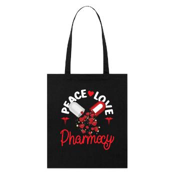 Technicien en pharmacie - Tote bag bio Stanley/Stella - noir - Devant