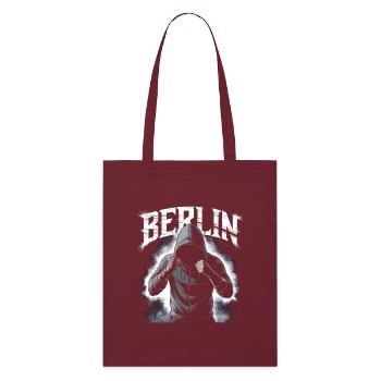 Paysage urbain berlinois de style graffiti - Tote bag bio Stanley/Stella - bordeaux - Devant