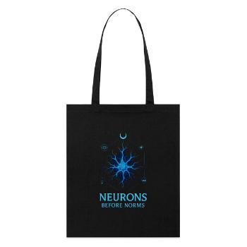 Les neurones avant les normes - Tote bag bio Stanley/Stella - noir - Devant