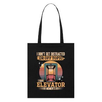 Elevator toddler & kids - Stanley/Stella Organic Tote Bag - black - Front