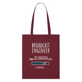 Engineer Gift Profession Training Broadcasting Technology - Stanley/Stella Organic Tote Bag - burgundy - Front