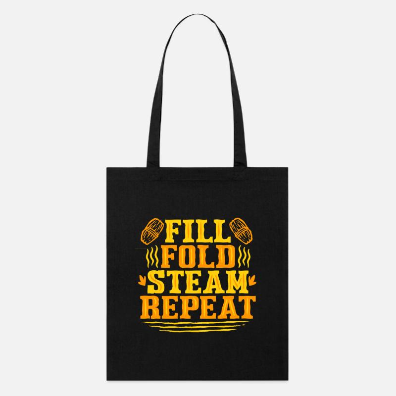 Tamale Tamales Fill Fold - Stanley/Stella Bio-Stoffbeutel - Schwarz