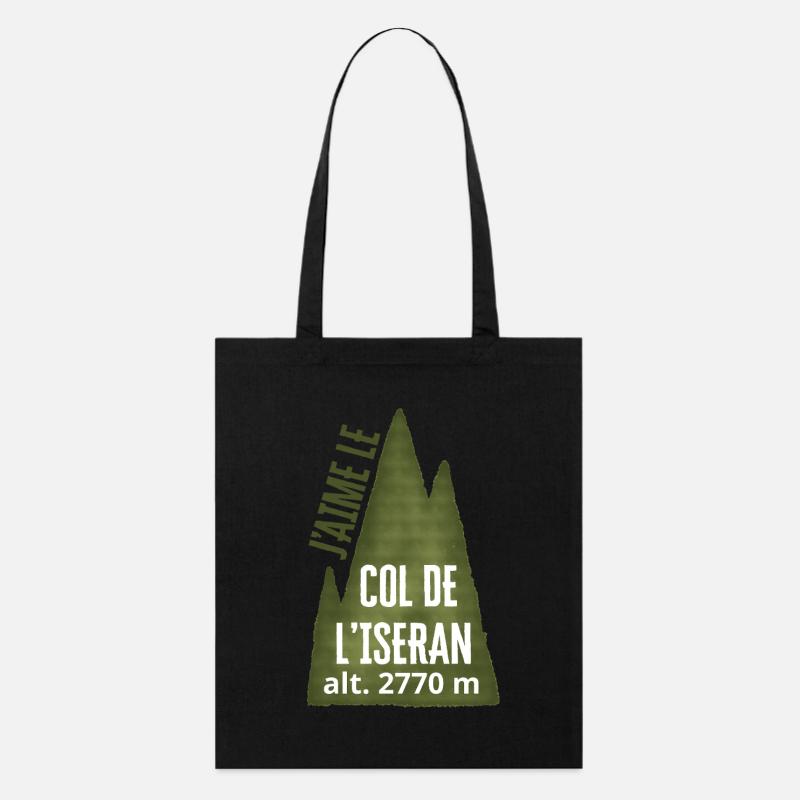 COL DE L'ISERAN ALT 2770 metres - Tote bag bio Stanley/Stella - noir