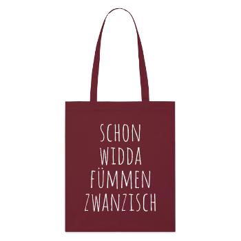 Widda Fümmen Zwanzisch fête déjà ses 50 ans - Tote bag bio Stanley/Stella - bordeaux - Devant