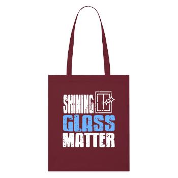 Vitrier Artisanat Professionnel Fenêtre Pride - Tote bag bio Stanley/Stella - bordeaux - Devant