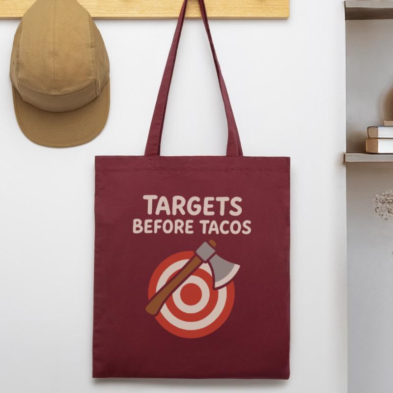 Funny Axe Throwing Meme Axe Me All Sharp Stanley/Stella Organic Tote Bag