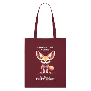 Méchant Fluff de niveau S | Fennec, Jdr - Tote bag bio Stanley/Stella - bordeaux - Devant