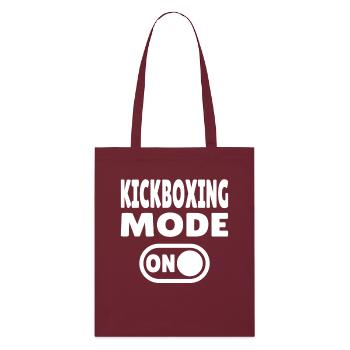 Kickboxing Mode ON – Power for Martial Artists - Stanley/Stella Organic Tote Bag - burgundy - Front