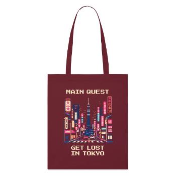 Quête principale : Se perdre à Tokyo | City trip Japon - Tote bag bio Stanley/Stella - bordeaux - Devant