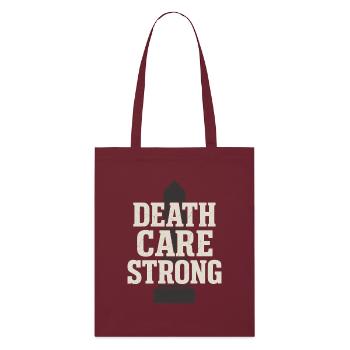 Cadavre Science Humour noir Mort Positif - Tote bag bio Stanley/Stella - bordeaux - Devant