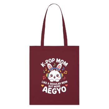 K-Pop Maman Drôle Corée Musique Aegyo - Tote bag bio Stanley/Stella - bordeaux - Devant