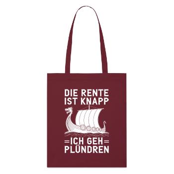 Pension Knapp Viking Raider - Tote bag bio Stanley/Stella - bordeaux - Devant