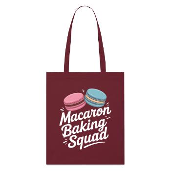 Macaron French Desserts - Stanley/Stella Organic Tote Bag - burgundy - Front