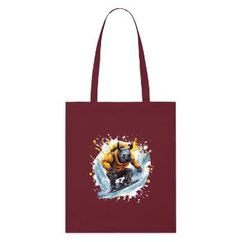 Rhino Snowboard - Tote bag bio Stanley/Stella - bordeaux - Devant