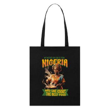 Nigerian mother-in-law Nigeria - Stanley/Stella Organic Tote Bag - black - Front