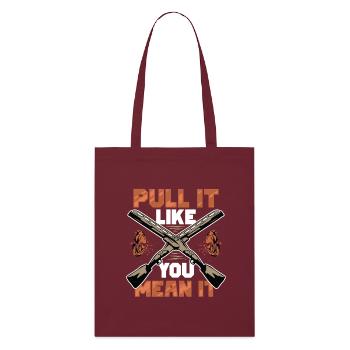 Clay pigeon shooting Target shooting - Stanley/Stella Organic Tote Bag - burgundy - Front