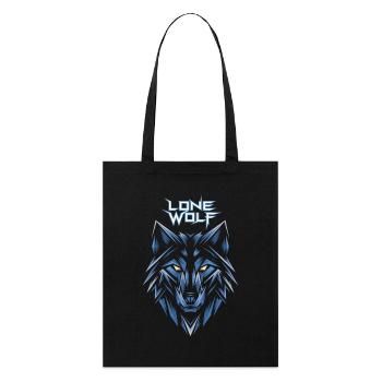 Lone Wolf Eisgeometrie Logo - Stanley/Stella Organic Tote Bag - black - Front