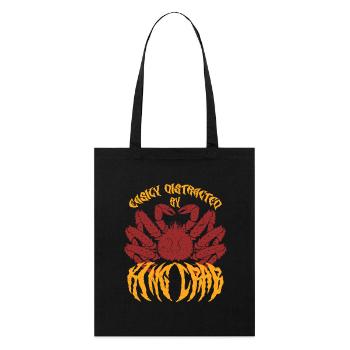 Crabe royal d’Alaska - Tote bag bio Stanley/Stella - noir - Devant