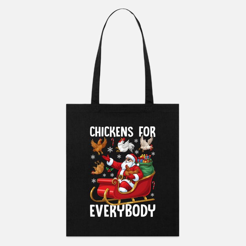 Des poulets pour tout le monde - Tote bag bio Stanley/Stella - noir