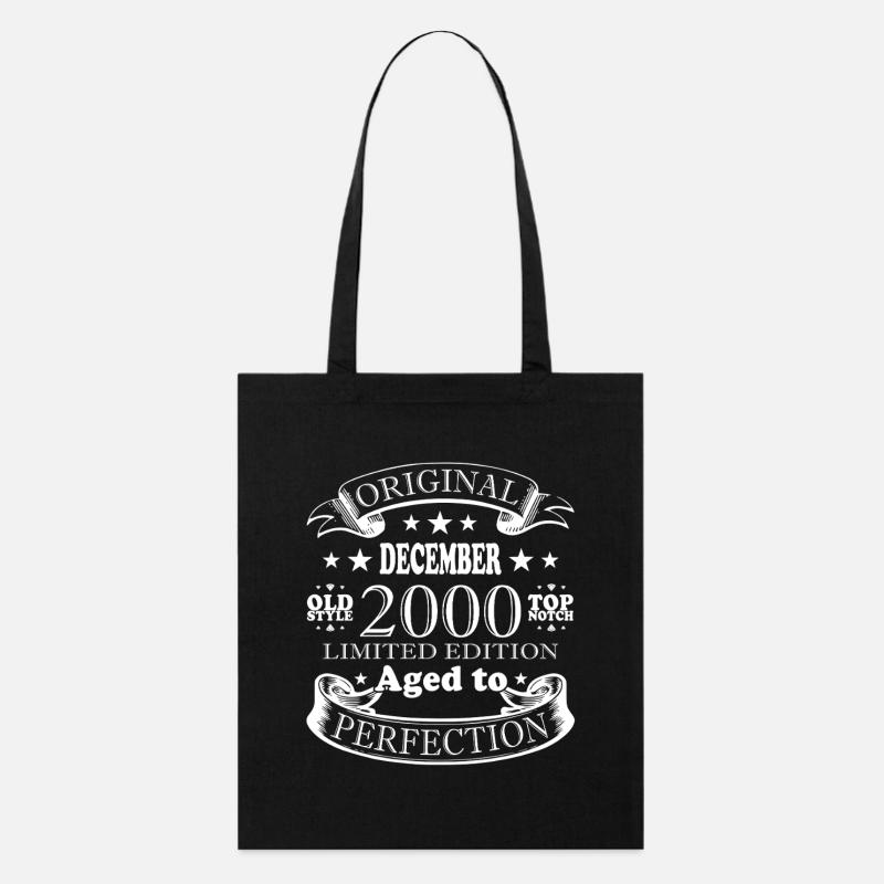 Dezember 2000 Jubiläum Dezember 2000 Dezember - Stanley/Stella Bio-Stoffbeutel - Schwarz