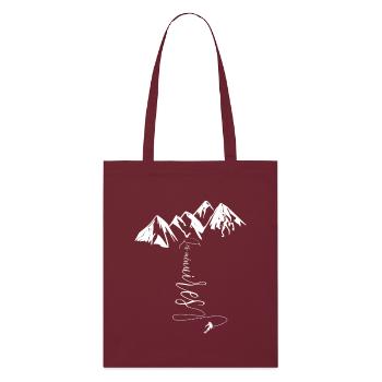 Les Menuires Ski 3 Vallées Vallée des Belleville - Tote bag bio Stanley/Stella - bordeaux - Devant
