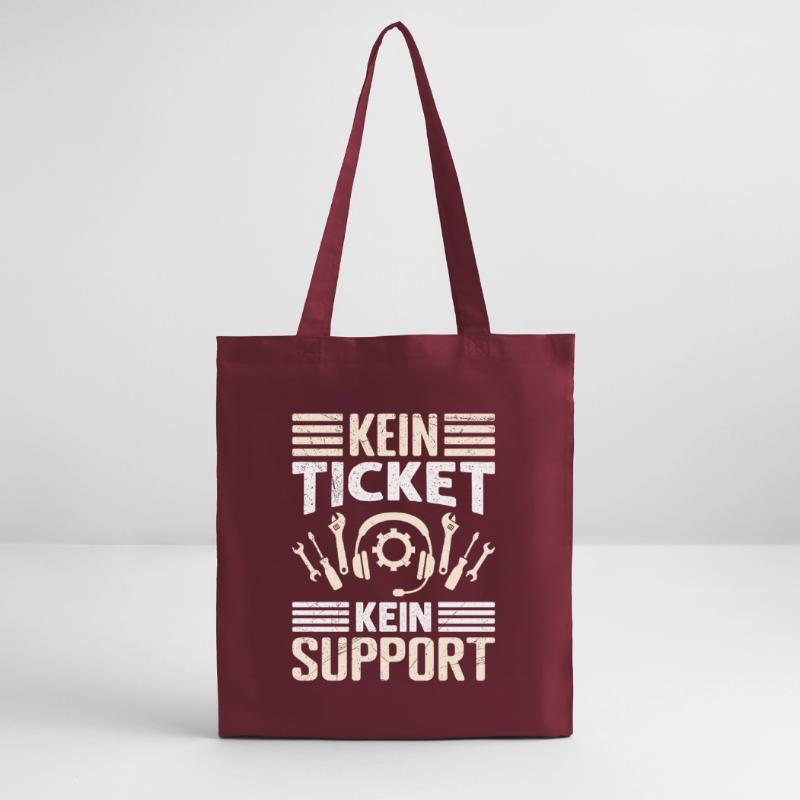 Nerd Computer NO TICKET NO SUPPORT FUNNY Stanley/Stella Organic Tote Bag