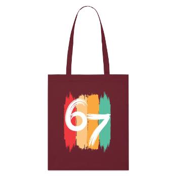 Six Seven Kids Meme 6 7 - Tote bag bio Stanley/Stella - bordeaux - Devant