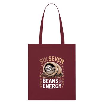 Six Seven Beans Energy - Tote bag bio Stanley/Stella - bordeaux - Devant