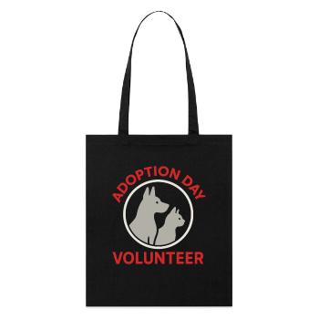 Jour de l’adoption Refuge pour animaux de sauvetage - Tote bag bio Stanley/Stella - noir - Devant