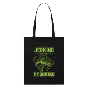 Toujours en train de branler ma canne en train de pêcher bizarrement - Tote bag bio Stanley/Stella - noir - Devant