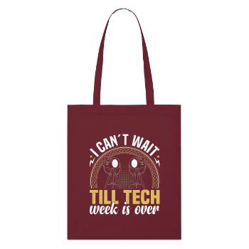 Stagehand Tech Kit Stage Crew Theatrical - Stanley/Stella Organic Tote Bag - burgundy - Front