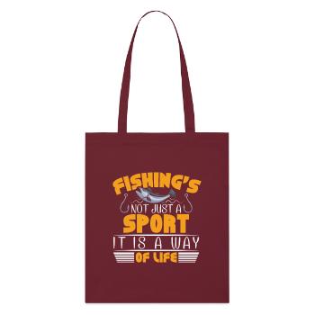Pêcheurs Pêcheurs Pêcheurs Pêcheurs Pêcheurs Sportifs - Tote bag bio Stanley/Stella - bordeaux - Devant