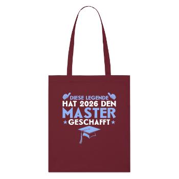 Examen de Master 2026 Réussi - Tote bag bio Stanley/Stella - bordeaux - Devant