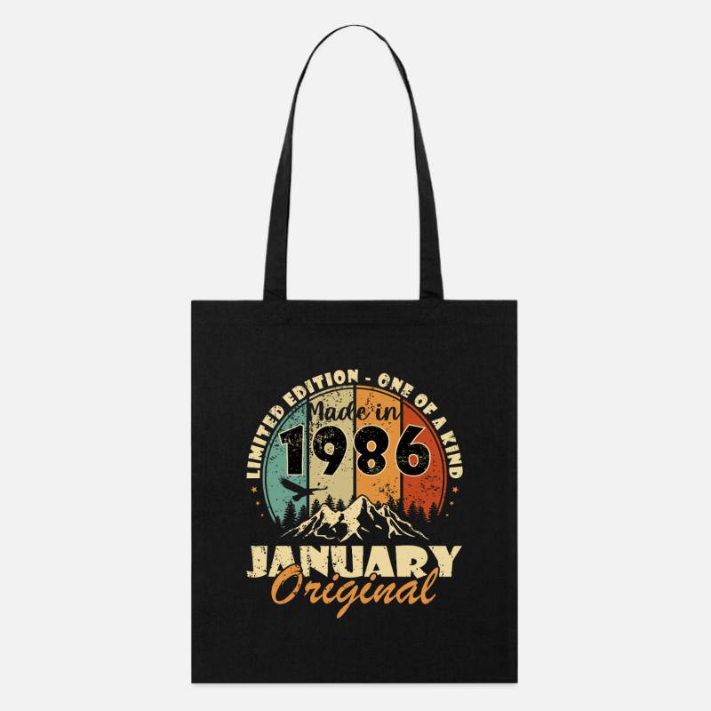 Januar 1986 Limited Edition Original - Stanley/Stella Bio-Stoffbeutel - Schwarz