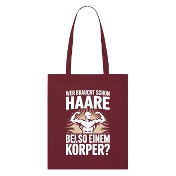 Chauve qui a besoin de cheveux Chauve Chauve - Tote bag bio Stanley/Stella - bordeaux - Devant