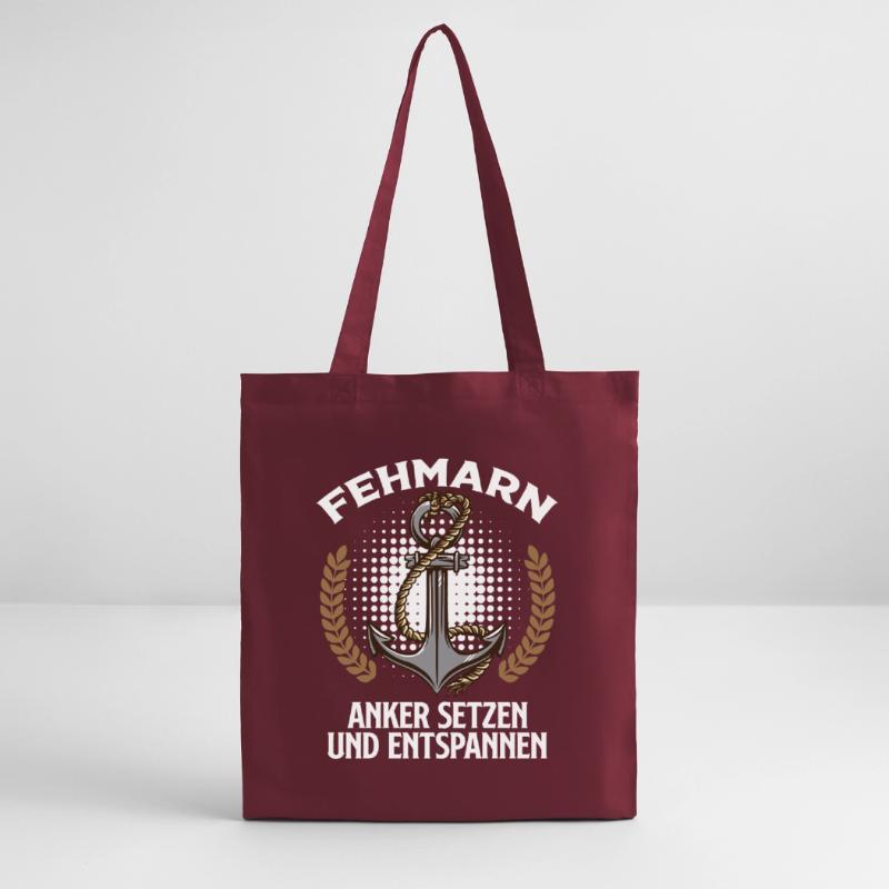 FEHMARN ANCHOR SETTING AND RELAXING Fun Stanley/Stella Organic Tote Bag