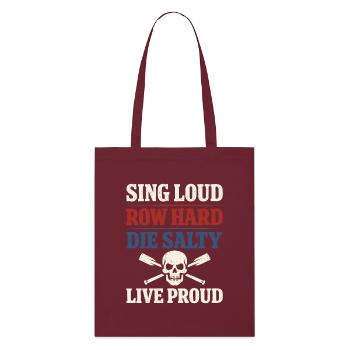 Shanty Crew folk music community - Stanley/Stella Organic Tote Bag - burgundy - Front