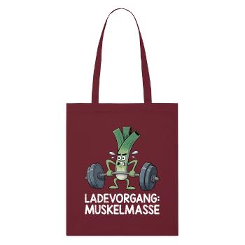 Halérophile CHARGE DE MASSE MUSCULAIRE Drôle - Tote bag bio Stanley/Stella - bordeaux - Devant