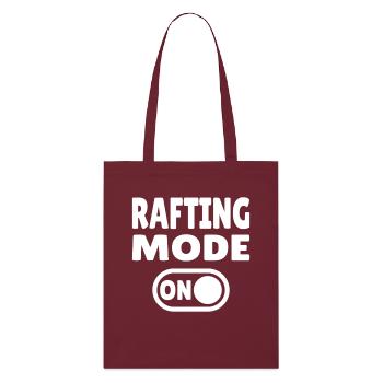 Mode rafting activé – Eaux vives en canot pneumatique - Tote bag bio Stanley/Stella - bordeaux - Devant