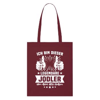Bester Jodler - Stanley/Stella Bio-Stoffbeutel - Burgunderrot - Vorne