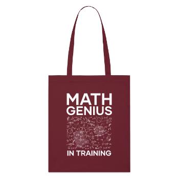 Génie des mathématiques en formation - Tote bag bio Stanley/Stella - bordeaux - Devant