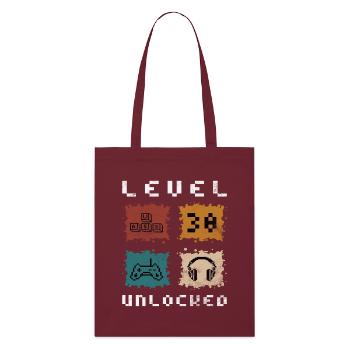 Niveau 30 - Tote bag bio Stanley/Stella - bordeaux - Devant