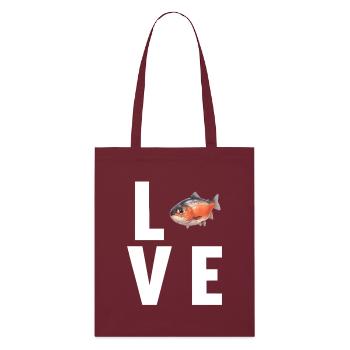 Saumon Saumon - Tote bag bio Stanley/Stella - bordeaux - Devant