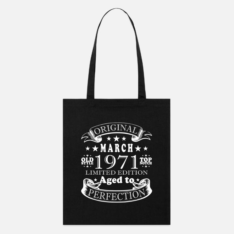 März 1971 - Stanley/Stella Bio-Stoffbeutel - Schwarz