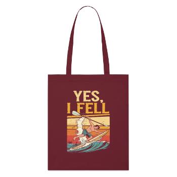Stand Up Paddle Yes I Fell - Tote bag bio Stanley/Stella - bordeaux - Devant