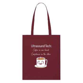 Technicien ultrasonique Technicien ultrasonore - Tote bag bio Stanley/Stella - bordeaux - Devant