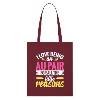 Nounou nounou d’appréciation des travailleuses au pair - Tote bag bio Stanley/Stella - bordeaux - Devant