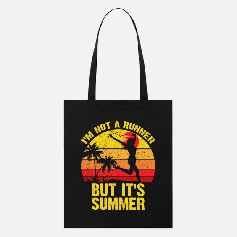 Sunset Sprint Pas un coureur - Tote bag bio Stanley/Stella - noir