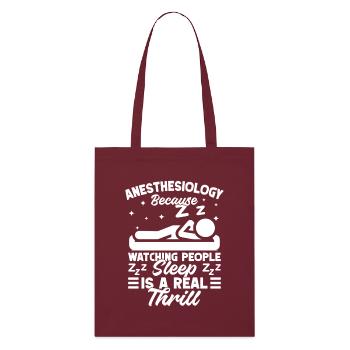 Anesthésiste Spécialiste du sommeil observant les gens - Tote bag bio Stanley/Stella - bordeaux - Devant